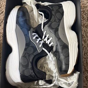 Coach Black and White Patterned Sneakers